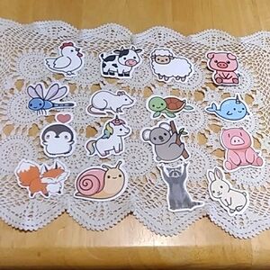 Colorful stickers for laptop, lockers, backpacks, crafts -  Farm Animals